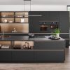 Nobilia Senso Design Inselkueche Schwarz Premium matt